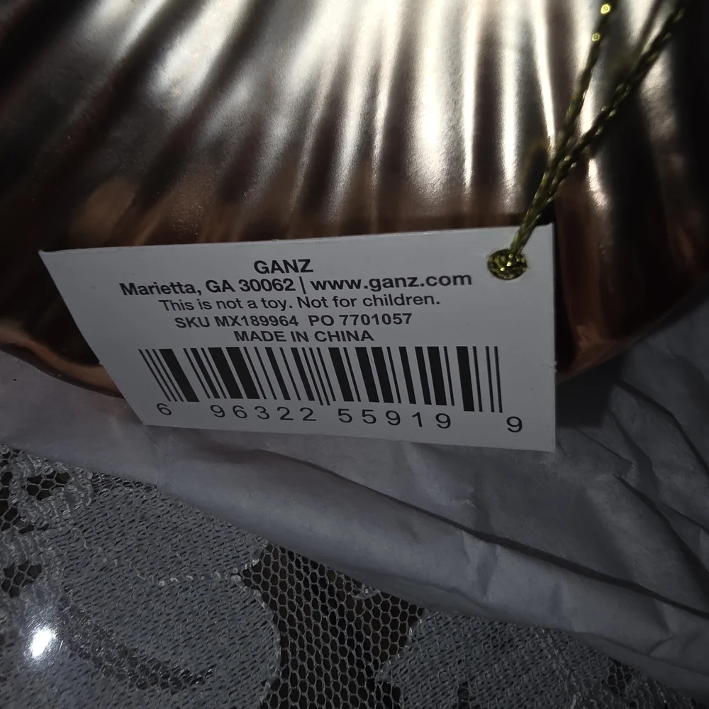 Iridescent Seashell Glass Christmas Ornament By Ganz - Picture 5 of 5